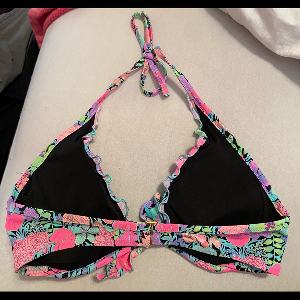 Multi-Colored Floral Underwire Bikini Top - Picture 7 of 9